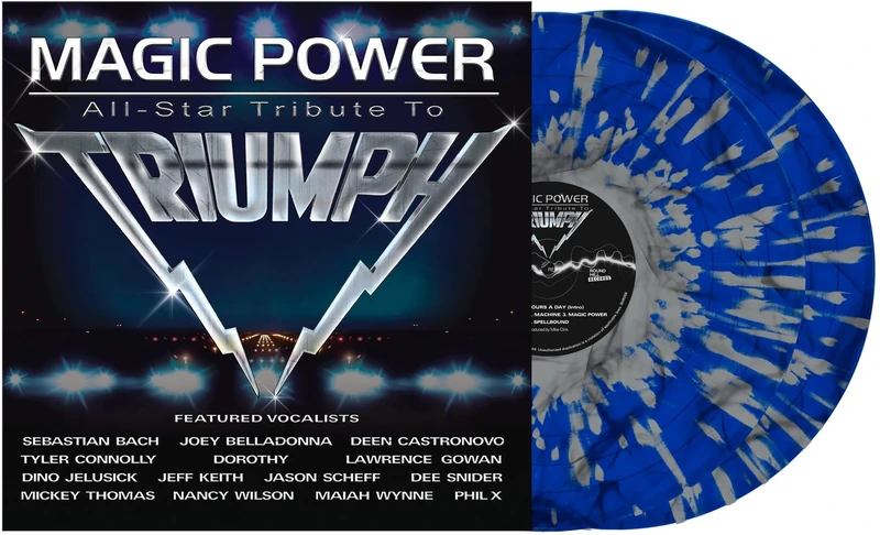 Magic Power: All Star Tribute To Triumph / Various - Dark Blue & White Splatter Colored Vinyl [Vinyl LP] [VINYL]