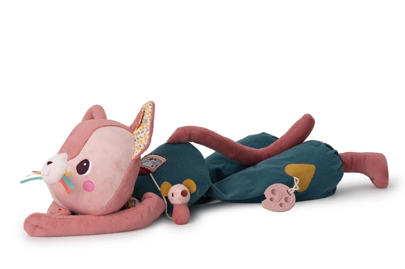 LILLIPUTIENS - Maxi Activity Plush Cat - Ideal for Room Decoration and Play - Height 87cm - Multiple Sounds and Activities - Soft Materials - 87cm - From 6 months