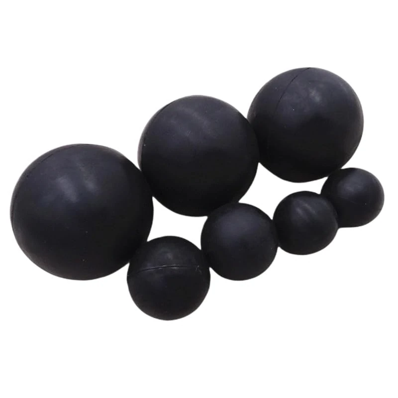 Black Round Solid Rubber Ball Bouncy Balls Training Ball Diameter 2mm - 75mm (100,25mm)