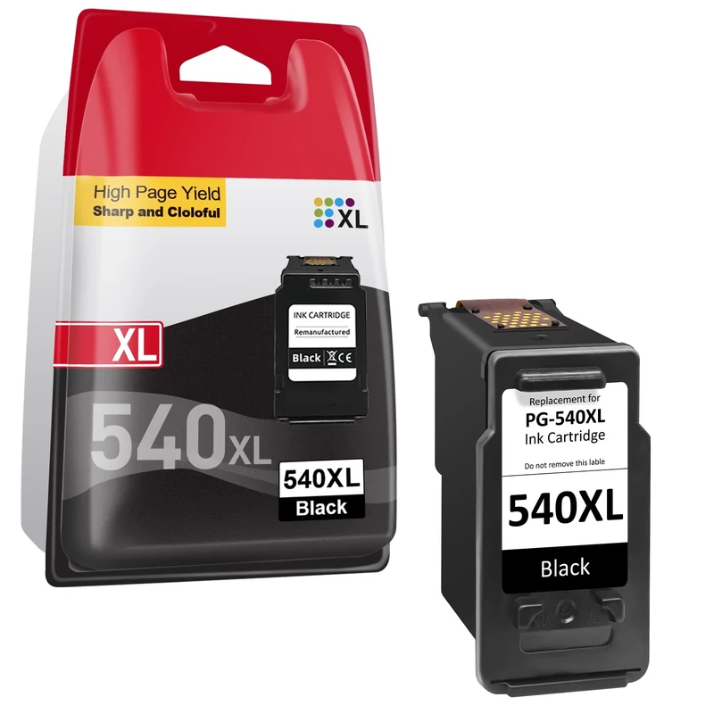 PG-540XL Black Ink Cartridge (1-Pack) - High Yield Compatible for Canon Pixma TS5150, MG3600, MG3650, TS5100, MG3250 | Replacement for PG540XL/PG540/PG-540 | Long-Lasting Printing