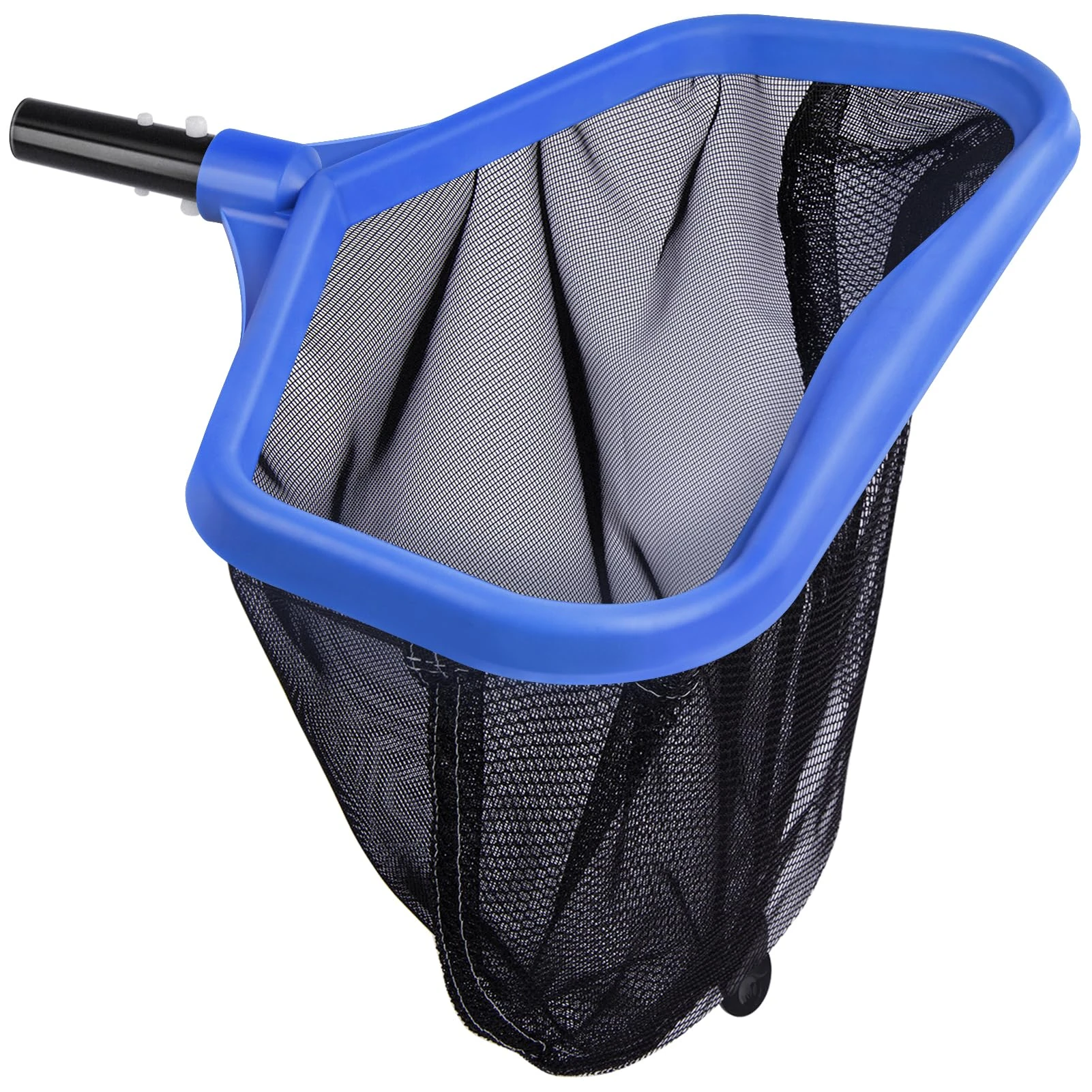 Yeabett Pool Net, Pool Skimmer Net - Double Layer Deep Mesh, Fine Nylon Net for Leaves, Algae & Debris, Fits 32mm UK Pool Poles, Blue(No Pole)