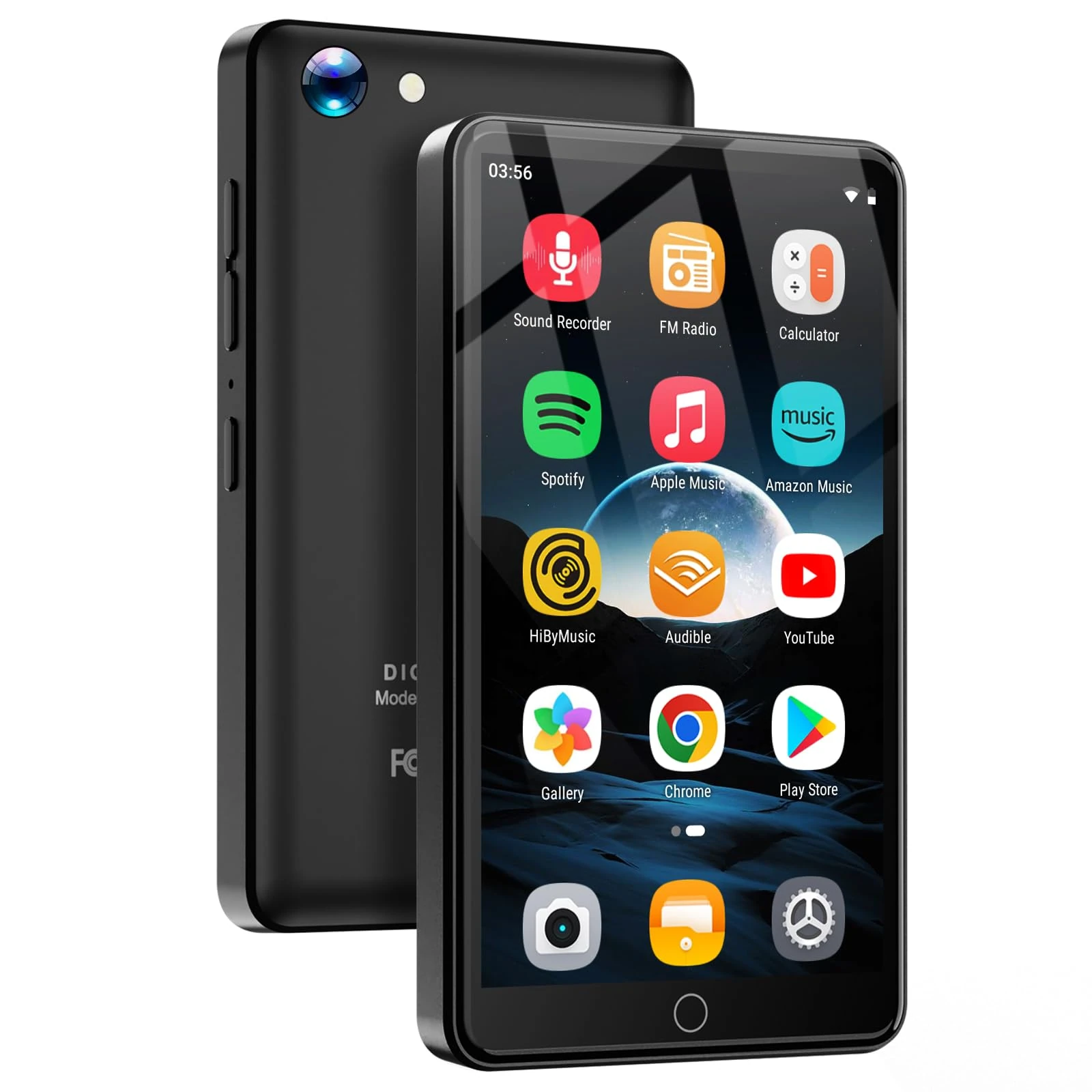 80 GB MP3 Player with Bluetooth and WiFi, 4.02 Inch Android MP4 Player with Spotify, Music Player for Children with 13 MP Camera, Music Player with Speakers, Play Store