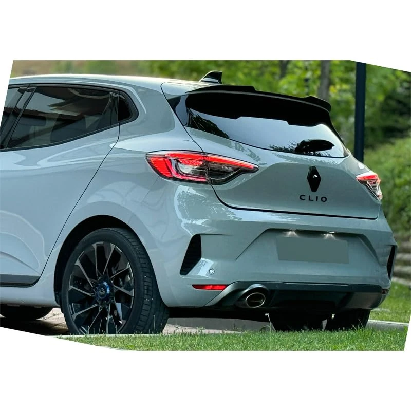 Oneway Roof Spoiler (Cap) compatible with Renault Clio V Facelift 2023- - Gloss black