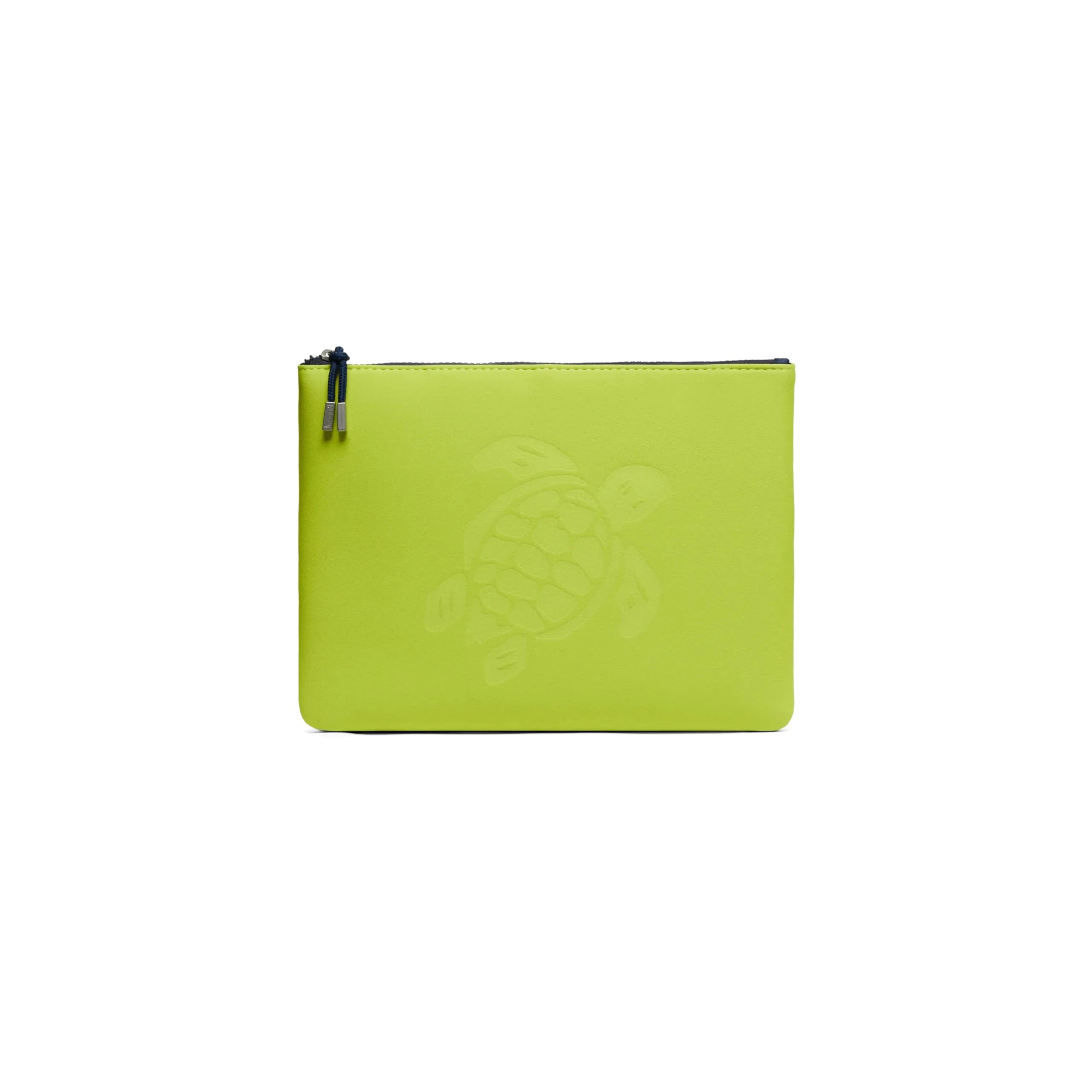Vilebrequin, Neoprene Pouch Solid, T.U., Chartreuse
