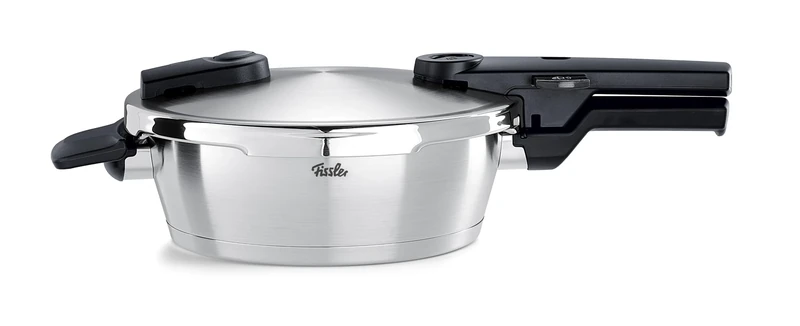 Fissler Vitaquick Premium/Pressure Cooker (2.5 L, Diameter 18 cm) with Insert, Stainless Steel Pressure Cooker, 2 Cooking Levels, Made in Germany, Induction