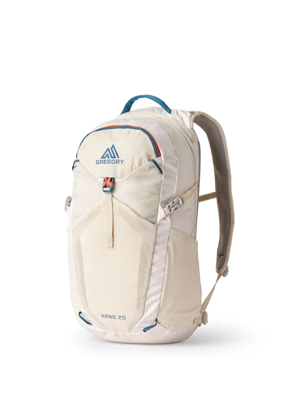Gregory Essential Hiking - Nano 20 - Casual Backpack, 52 cm, 20 L, 0.54 KG, Lightweight day backpack, Reservoir Compatible, Colorful backpack, White (Chalk White)