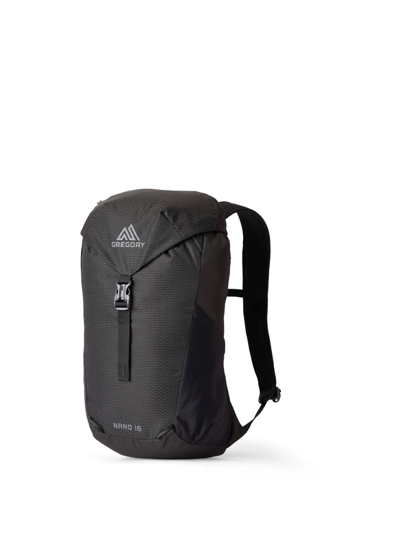 Gregory Essential Hiking - Nano 16 - Casual Backpack, 48 cm, 16 L, 0.36 KG, Lightweight day backpack, Reservoir Compatible, Colorful backpack, Black (Optic Black) - Image 1