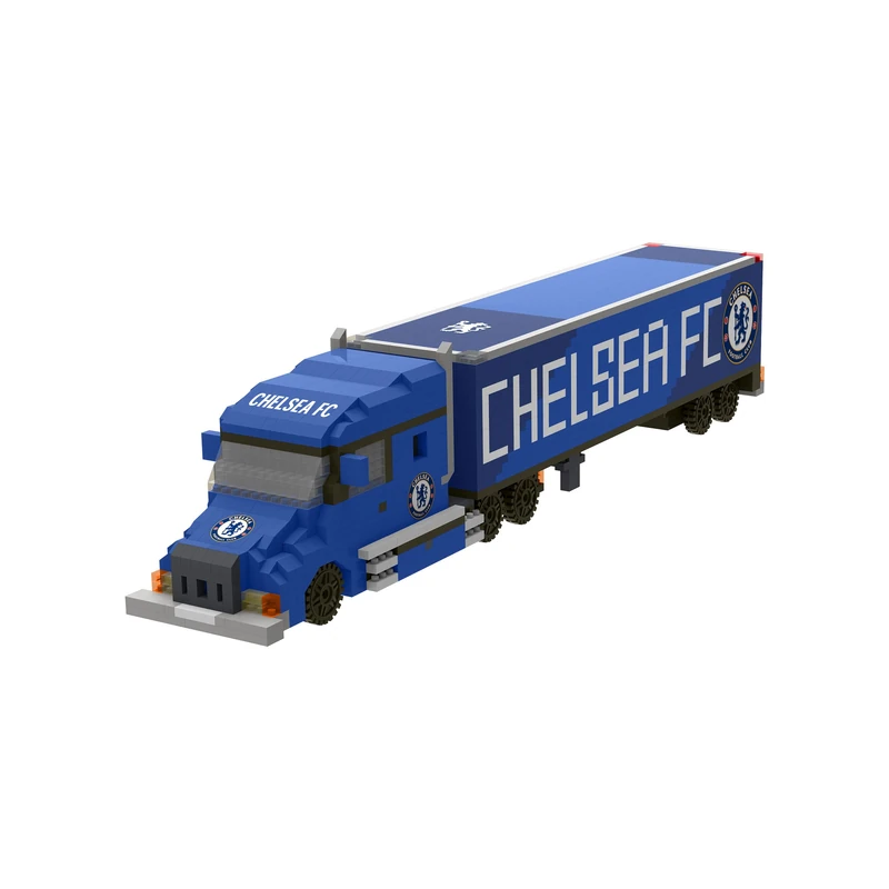 FOCO Officially Licensed 3D BRXLZ Lorry Construction Toy Model (Chelsea FC)