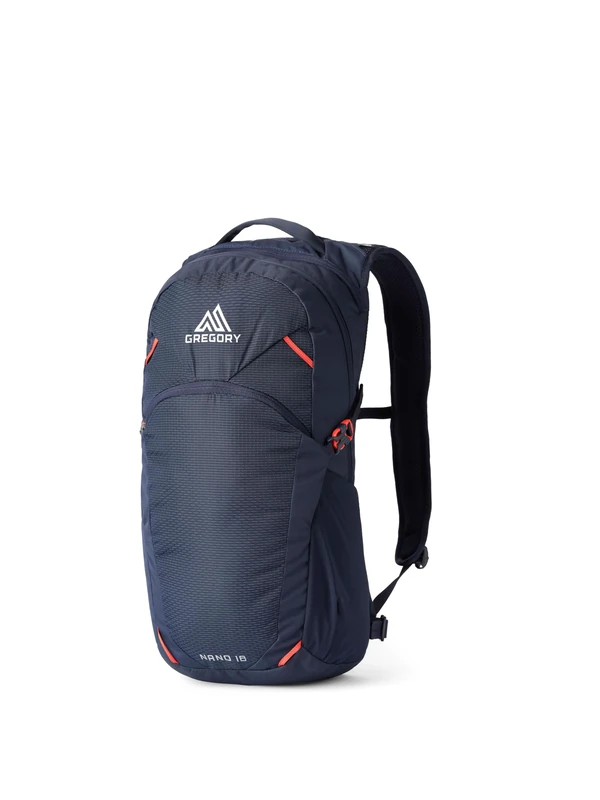 Gregory Essential Hiking - Nano 18 - Casual Backpack, 51 cm, 18 L, 0.48 KG, Lightweight day backpack, Reservoir Compatible, Colorful backpack, Blue (Spark Navy)