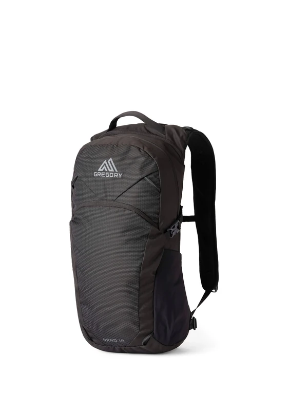 Gregory Essential Hiking - Nano 18 - Casual Backpack, 51 cm, 18 L, 0.48 KG, Lightweight day backpack, Reservoir Compatible, Colorful backpack, Black (Optic Black)