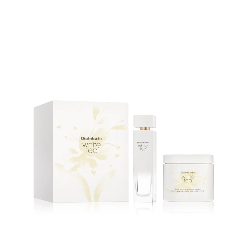 Elizabeth Arden - White Tea Eau de Toilette 2-Piece Gift Set, Floral Women's Perfume and Pure Indulgence Body Cream with Calming White Tea Scent and Moisturising Formula
