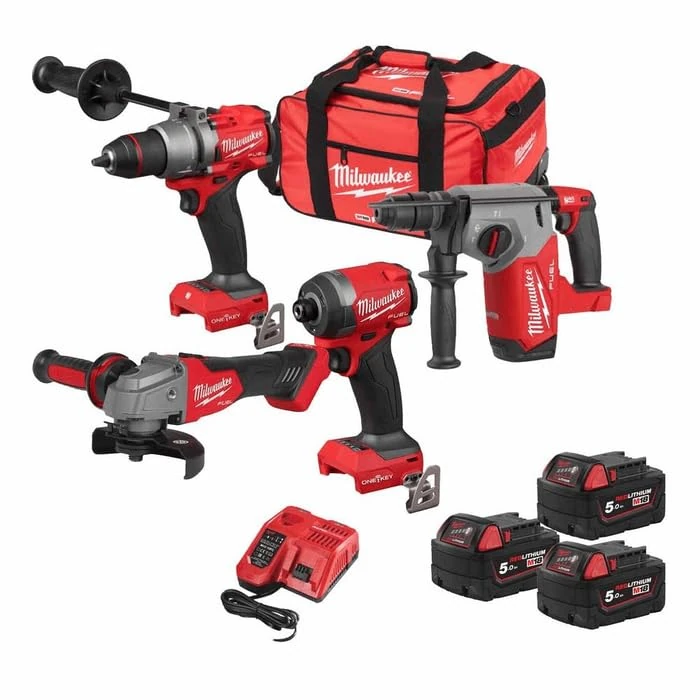 Milwaukee M18 Fuel ONE-Key 4 Piece Brushless Power Pack - 4933499430