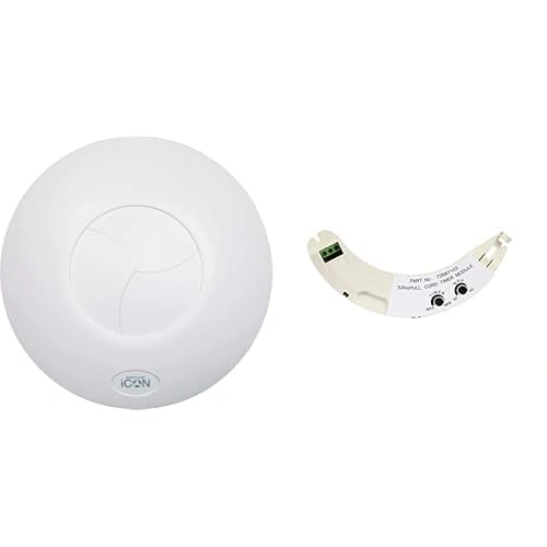 Airflow iCON 30 Extractor Fan – 100mm, 33 l/s, 10.7W – Includes Plug-in Humidity and Timer Module – 3-Year Warranty