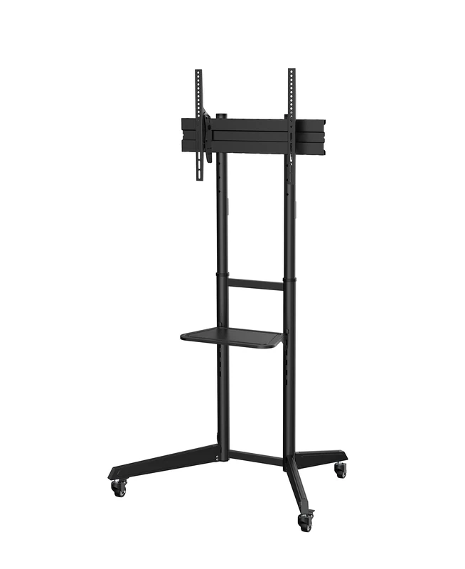 Superior Electronics Wheeled TV Floor Stand - TV Stand with Wheels for Screens from 37-70 Inch - VESA 100 x 100-600 x 400 - Tilt +5°/-12° - Load Capacity 50 kg - Cable Management - SUPSTV022