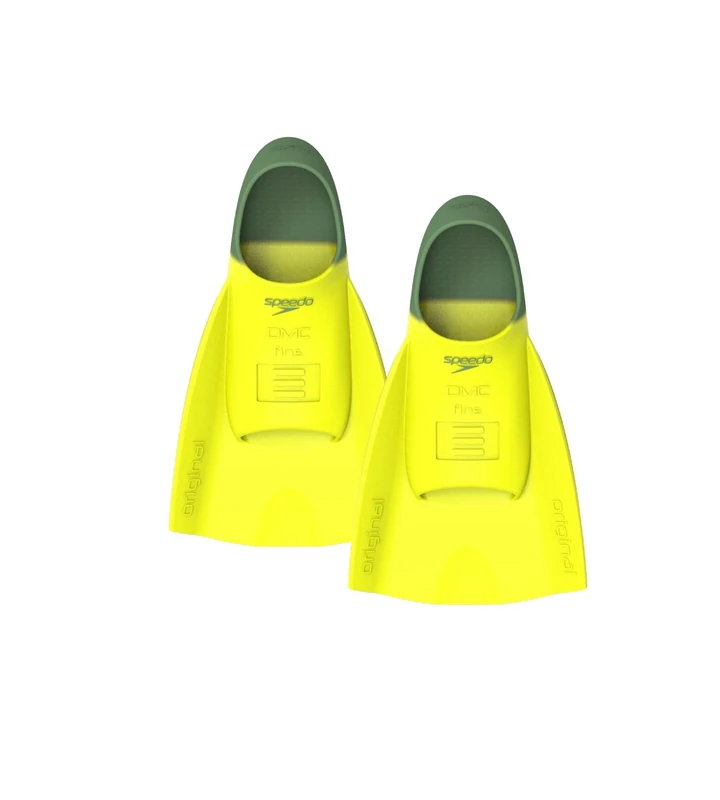 Speedo Adult Unisex DMC ORIGINAL Fin, Hyper Yellow/Olive, S