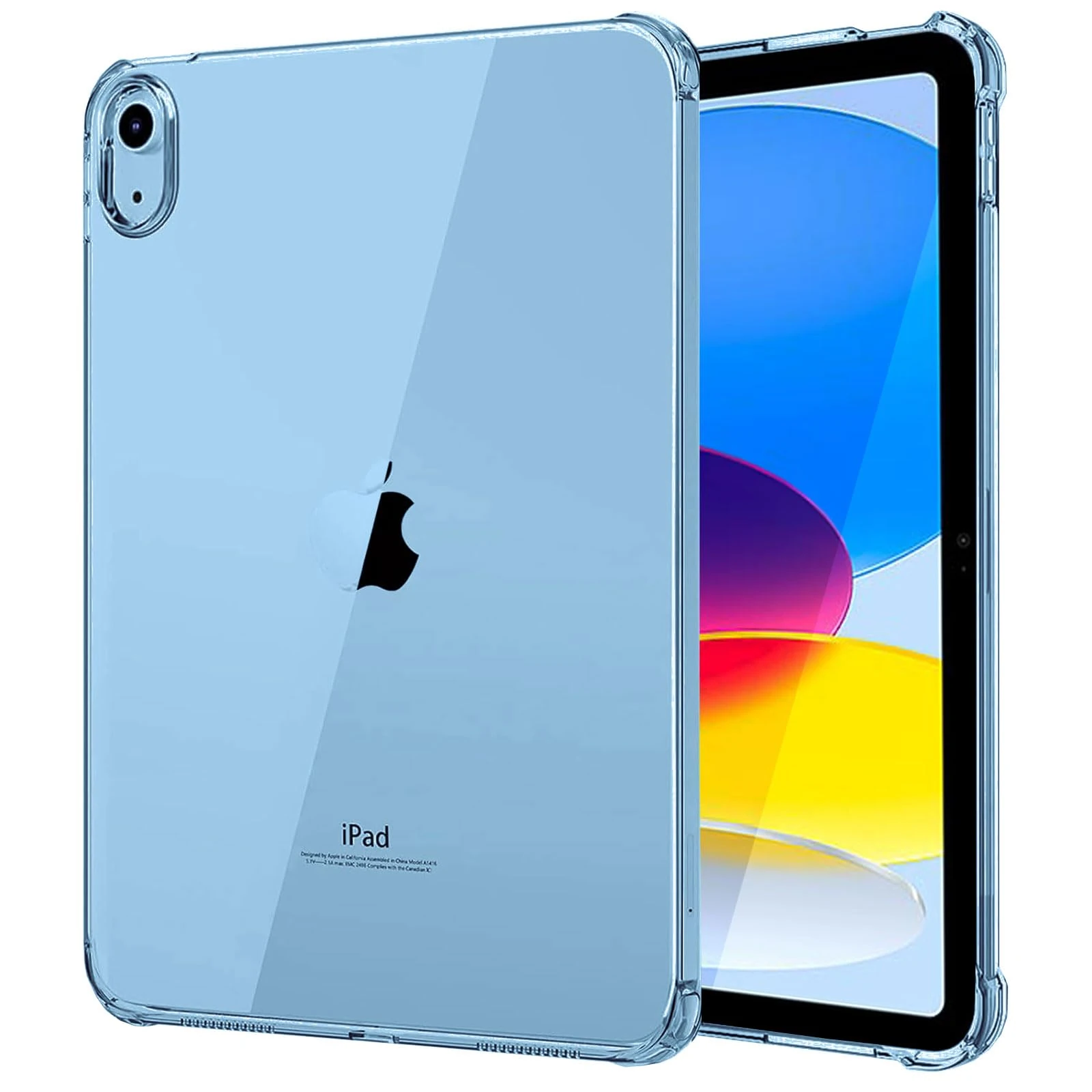 KENOO Clear Case for iPad (A16) 11th Generation 11 Inch, 10th Generation 10.9 inch (Model: 2025-2022) – Slim & Lightweight TPU Protective Cover, Shockproof Transparent Back, Raised Edge Bumper