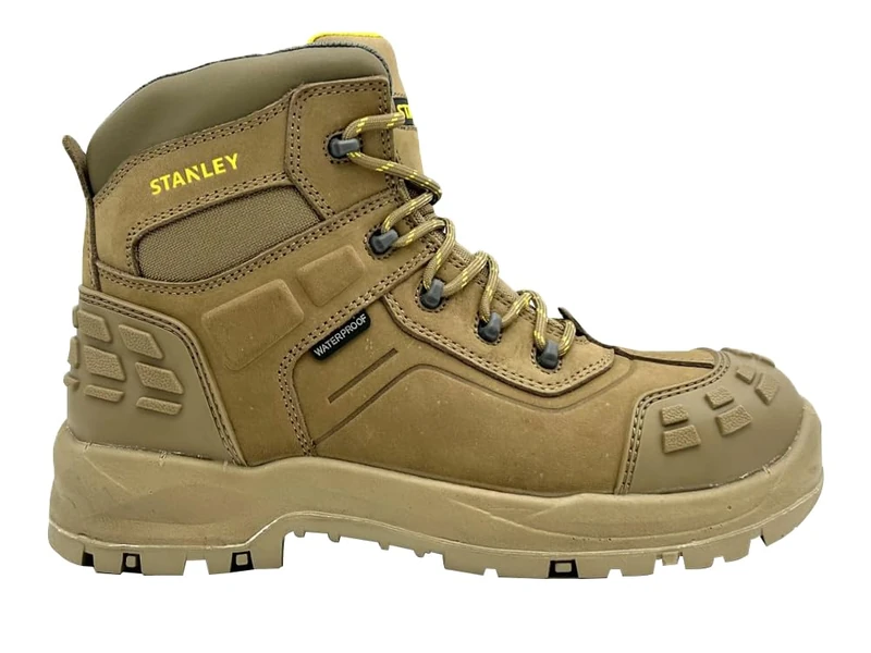 Stanley Atlanta Waterproof Safety Boots UK 7 EUR 41, made in premium Nubuck leather, with a breathable waterproof membrane (inside the boot). Fitted with a steel toe and midsole.