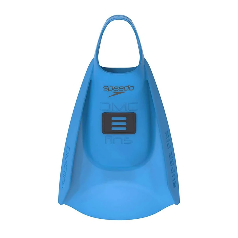 Speedo Unisex-Adult DMC Super Fin | Fitness | Bodysurfing | Body Boarding | Silicone | Easy-On | Premium Construction, BLUE, XS