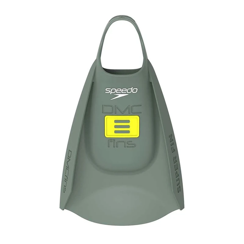 Speedo Unisex-Adult DMC Super Fin | Fitness | Bodysurfing | Body Boarding | Silicone | Easy-On | Premium Construction, GREEN, M-L