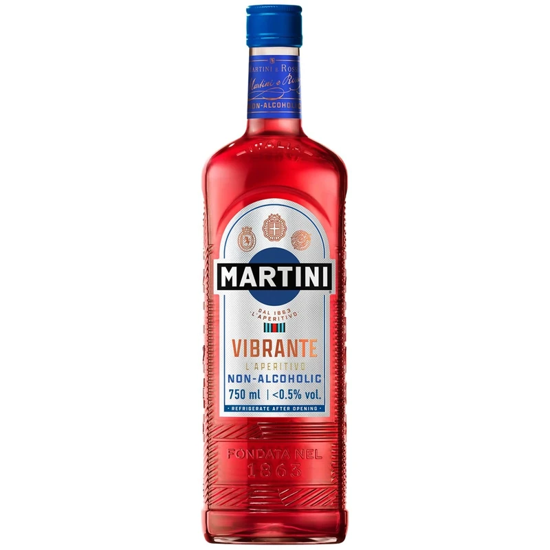 MARTINI Vibrante Non Alcoholic Aperitivo, 75cl / 750ml, Infused with Superior Botanicals