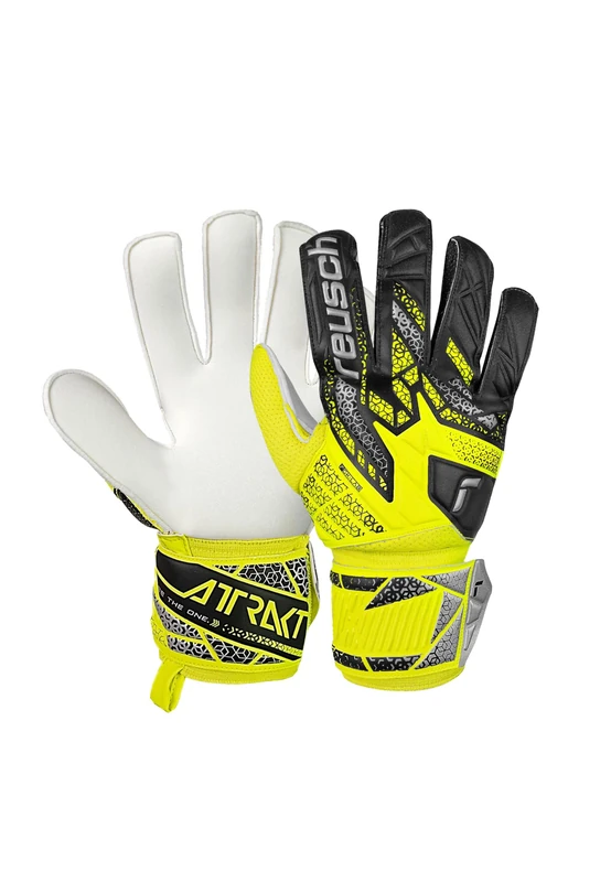 Reusch Attrakt Solid Grip Goalkeeper Gloves Football Gloves for Adults for Men and Women Suitable for All Weather Conditions and Pitch Surfaces