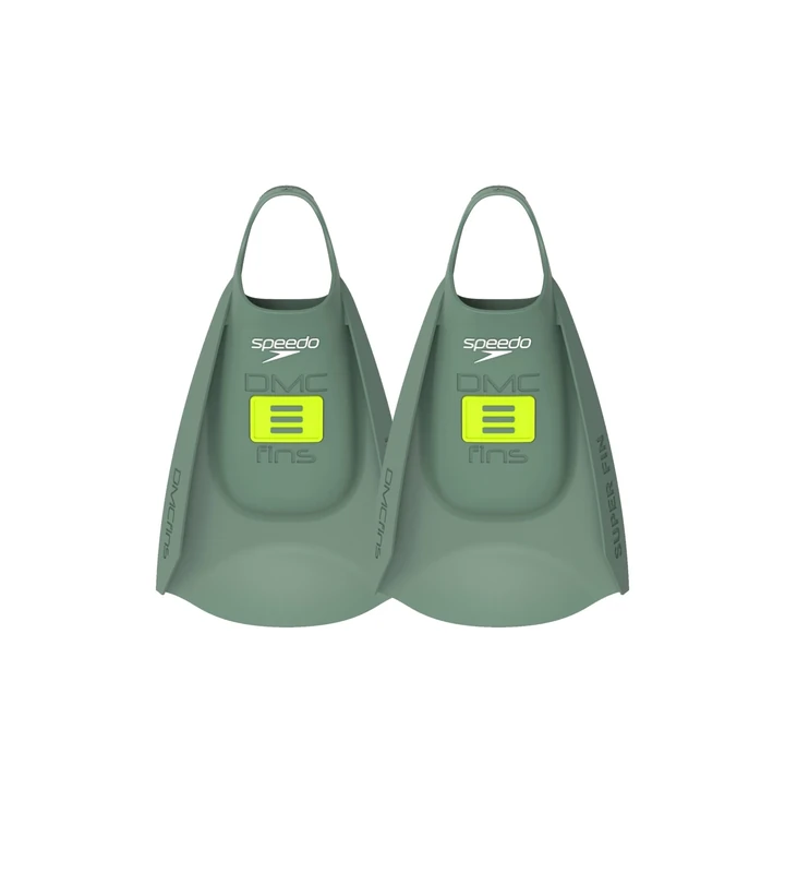 Speedo Unisex-Adult DMC Super Fin | Fitness | Bodysurfing | Body Boarding | Silicone | Easy-On | Premium Construction, GREEN, S