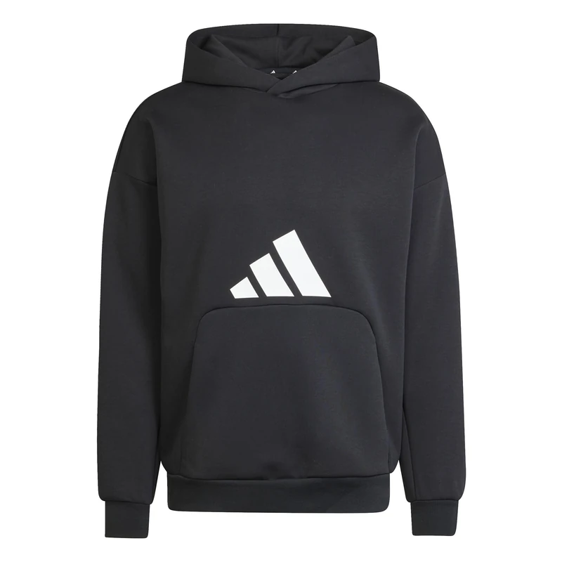 adidas Men's FUTURE ICONS THREE BAR HOODIE, black, XXL
