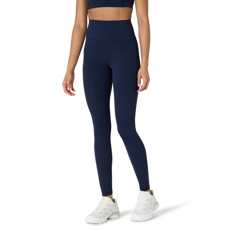Amazon Essentials Women's Active FormFlex Buttery Soft High Waist 27.5” (70 cm) Inseam Full Length Yoga Workout Leggings, Navy, S