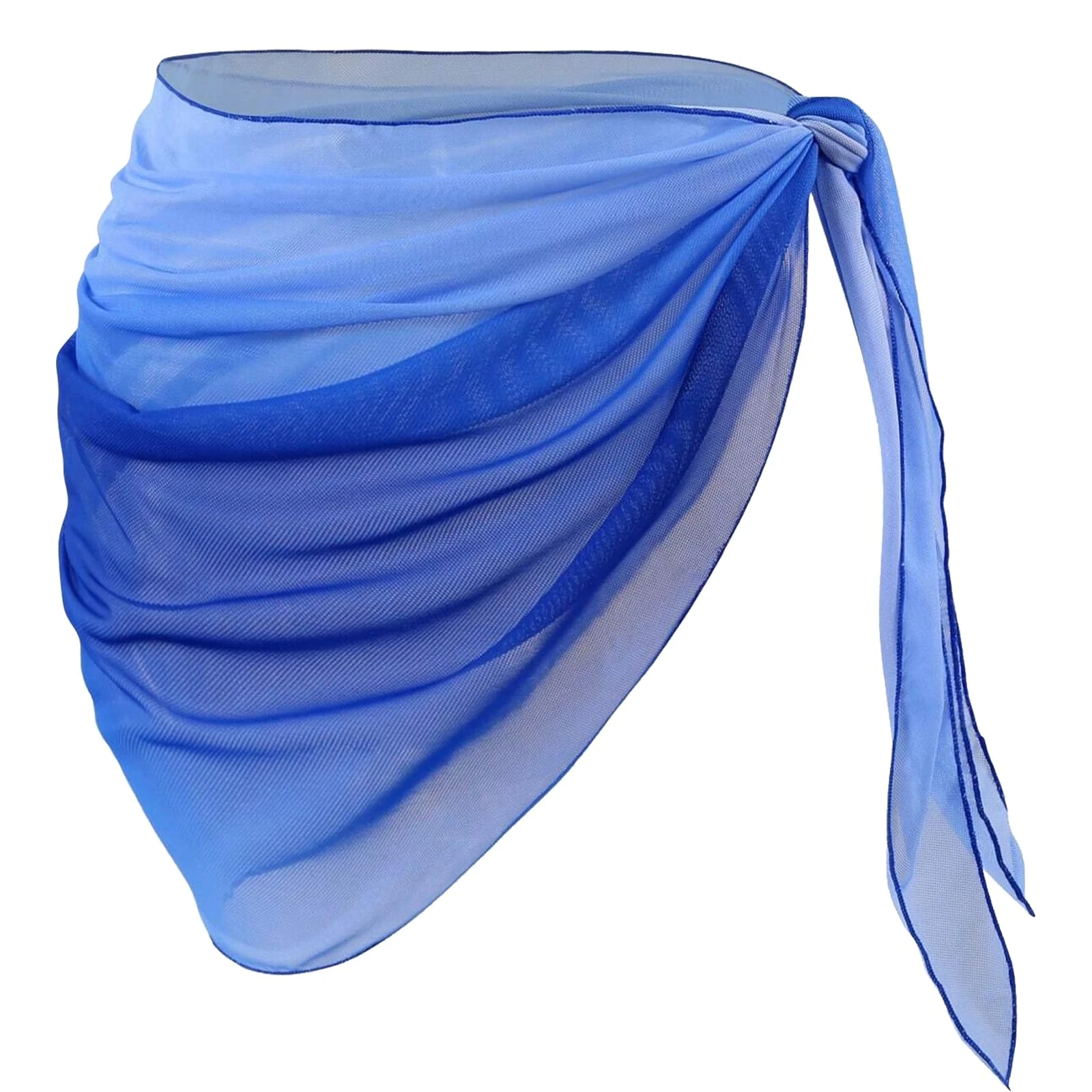 Lancry Sarongs for Women Beachwear Beach Cover Up Short Bathing Suit Wrap Skirt Chiffon Gradient