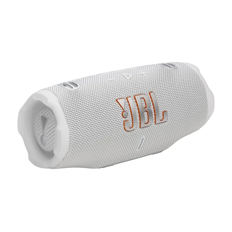 JBL Charge 6, Wireless Portable Bluetooth Speaker, 28 Hours of Playtime, IP68 Waterproof, Dustproof and Drop-Proof, Pro Sound with AI Sound Boost, Auracast Multi-Speaker Connection, White