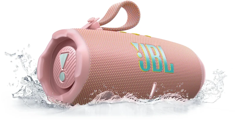 JBL Charge 6, Wireless Portable Bluetooth Speaker, 28 Hours of Playtime, IP68 Waterproof, Dustproof and Drop-Proof, Pro Sound with AI Sound Boost, Auracast Multi-Speaker Connection, Pink