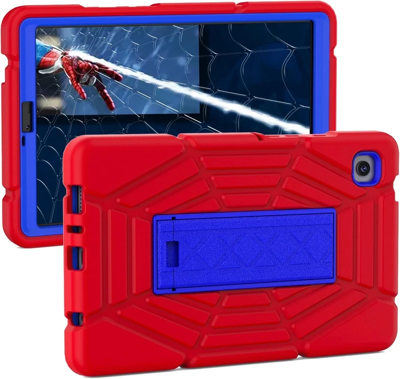 Grifobes for Samsung Galaxy Tab A9 Case (8.7 inch) Shockproof Rugged Protective Cover with Stand for 2023 Tab A9 8.7" Tablet SM-X110/X115/X117 for Kids Boys Children (Red+Blue)