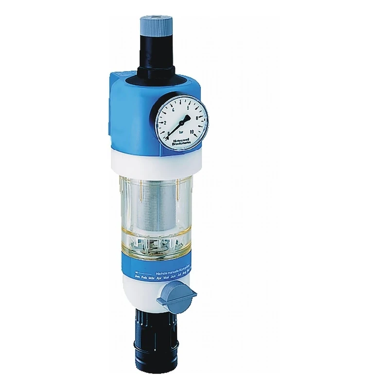 Resideo Braukmann FKN74C-1AN Patented Reverse Rinsing Filter Combination 1 Inch with Pressure Regulator and Pressure Gauge without mounting part DA74C