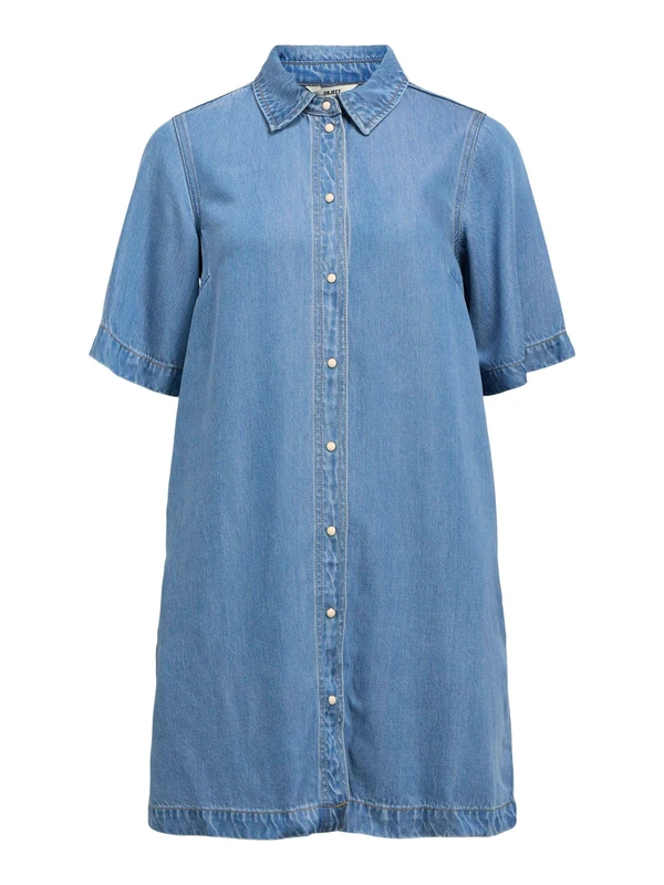 Object Mini Dress Denim Light Blue Denim, S