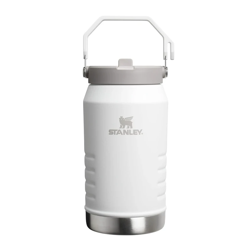 Stanley 1913 IceFlow Flip Straw 2.0 Jug 1.90L - 20 Hours Cold - 4 Days Iced - Leakproof - Stainless Steel Water Bottle with Straw - BPA Free - Dishwasher Safe - Gym Bottle - Frost