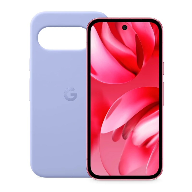 Google Pixel 9a – Unlocked Android Smartphone with AI Camera, All-day Battery and Powerful Security – Peony, 128GB + Pixel 9a Case – Iris