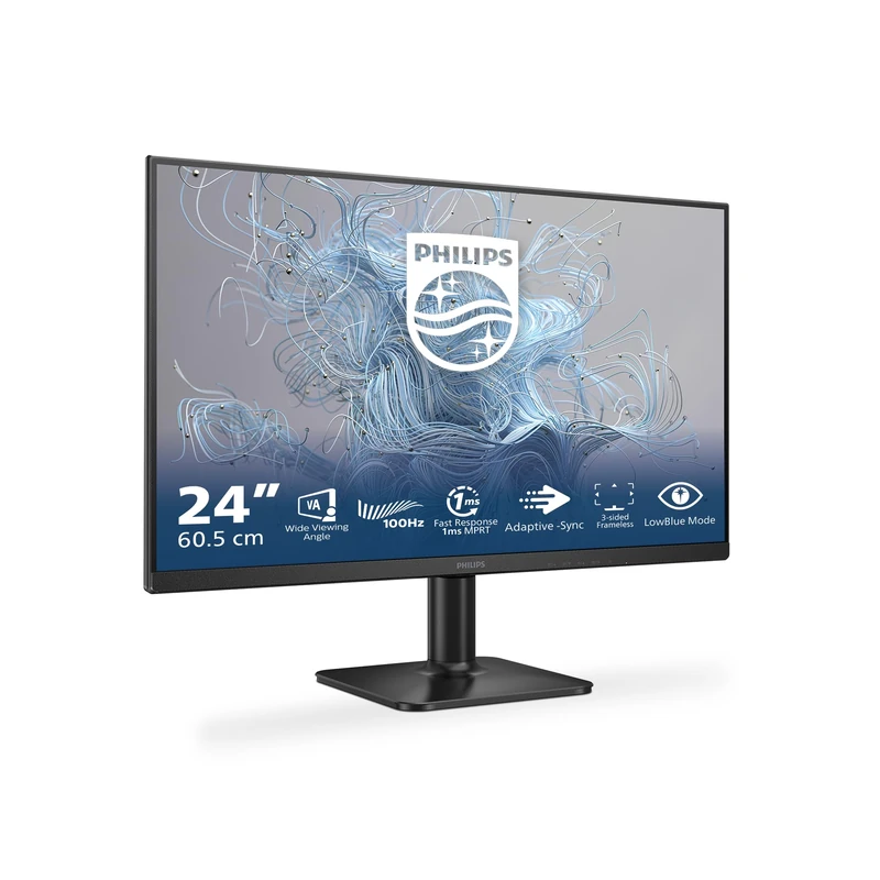 Philips 24E2N1100LB - 24 inch Full HD monitor, adaptive image synchronization (1920x1080, 100 Hz, 1x D-Sub, 1x HDMI 1.4) black