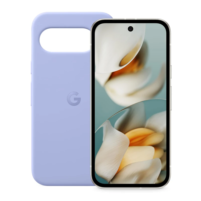 Google Pixel 9a – Unlocked Android Smartphone with AI Camera, All-day Battery and Powerful Security – Porcelain, 128GB + Pixel 9a Case – Iris