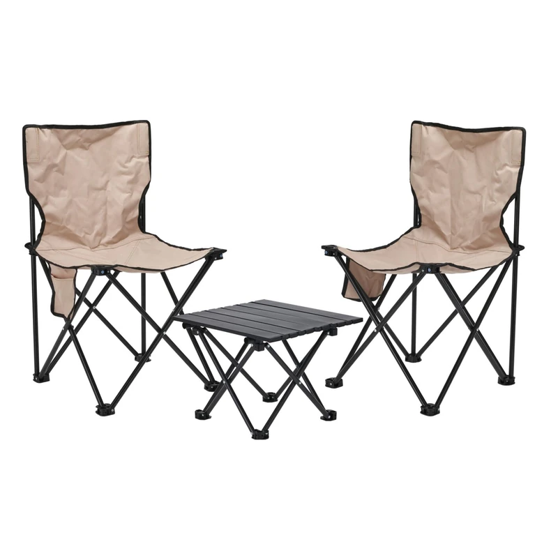 Well Home Camping Set with 2 Chairs and 1 Folding Table