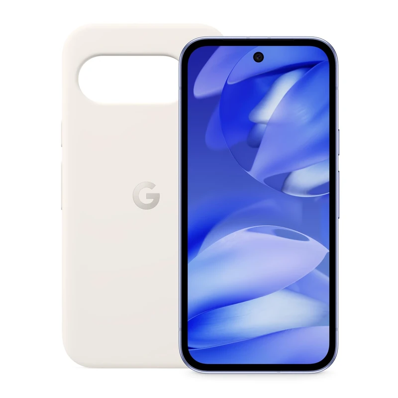 Google Pixel 9a – Unlocked Android Smartphone with AI Camera, All-day Battery and Powerful Security – Iris, 256GB + Pixel 9a Case – Porcelain