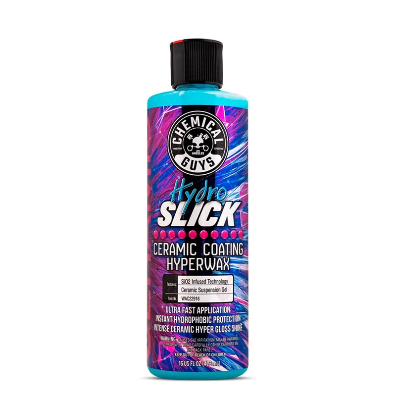 Chemical Guys HydroSlick Intense Gloss Sio2 Ceramic Coating Hyperwax, Hyper Gloss Shine, Safe for Cars, Trucks, SUVs, Motorcycles, RVs & More, 473 ml