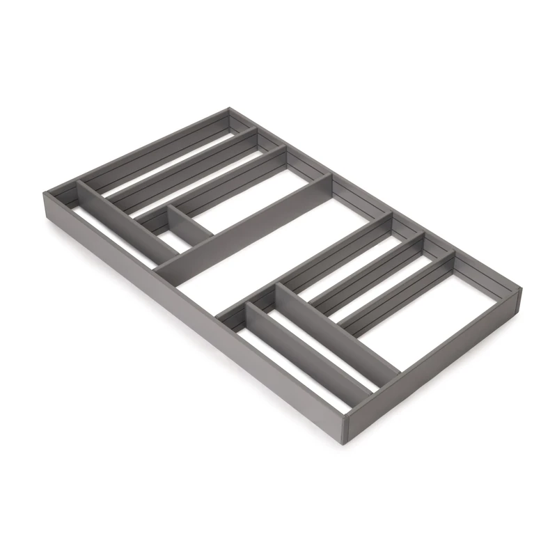 Emuca - Drawer organizer 900x500, drawer dividers made of aluminium, Anthracite grey