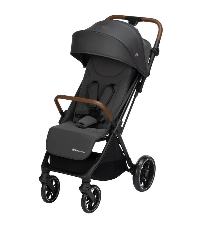 Bebeconfort Indra Stroller, 0-4 Years (22 kg), Quick Automatic Folding Pushchair, Integral Suspension, Small Folding, Flat Reclining Position, Car Seat Compatible, Mineral Graphite