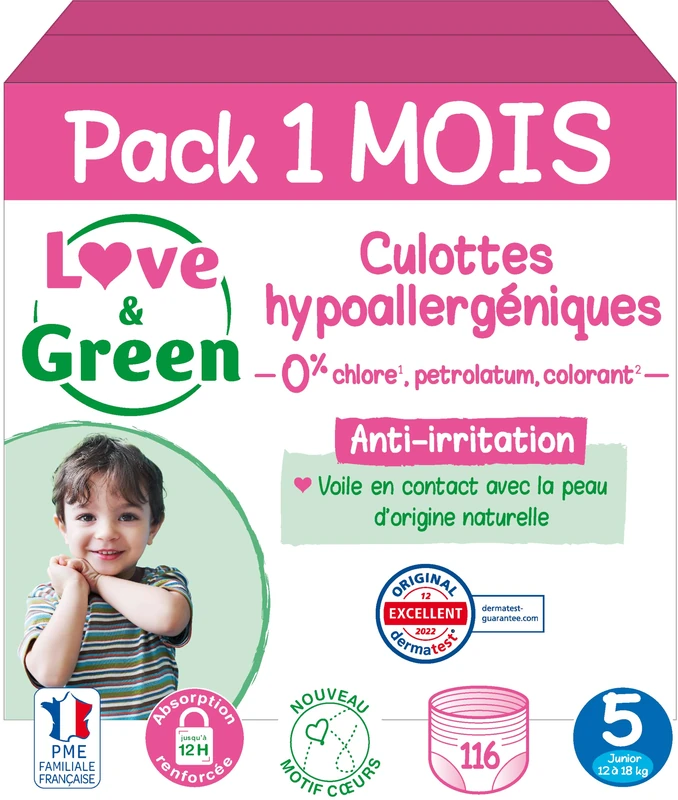 Love & Green Hypoallergenic Ecological Panties T5 x 29