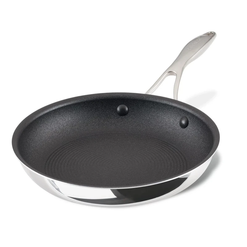 Circulon Scratch Defense Stainless Steel Frying Pan with Extreme Non Stick: 22cm Induction Frying Pan, All Hob Suitable