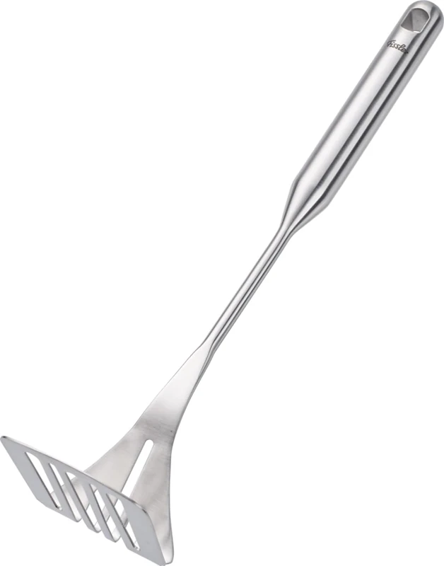 Fissler Essential/Stainless Steel Potato Masher (34 cm) Hand Masher for Tubers and Vegetables, with Hanging Eyelet, Dishwasher Safe