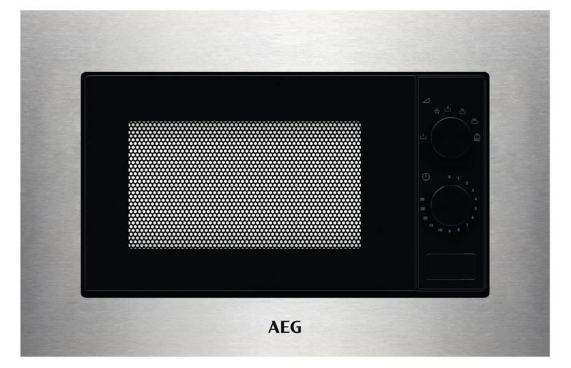 AEG 3000 Series Integrated Microwave Oven MSE1717SM, 17L, Built-in Microwave with, 6 Power Levels, Defrosting, Auto Timer, Audible End Signal, 380x560x300mm, Stainless Steel with Antifingerprint