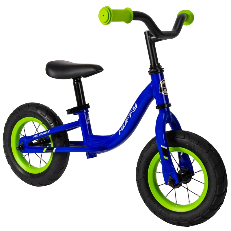 Huffy Pro Thunder 10" Balance Bike, Adjustable Seat and Handlebars, Toddler Training Bike, Blue, 2+ Years