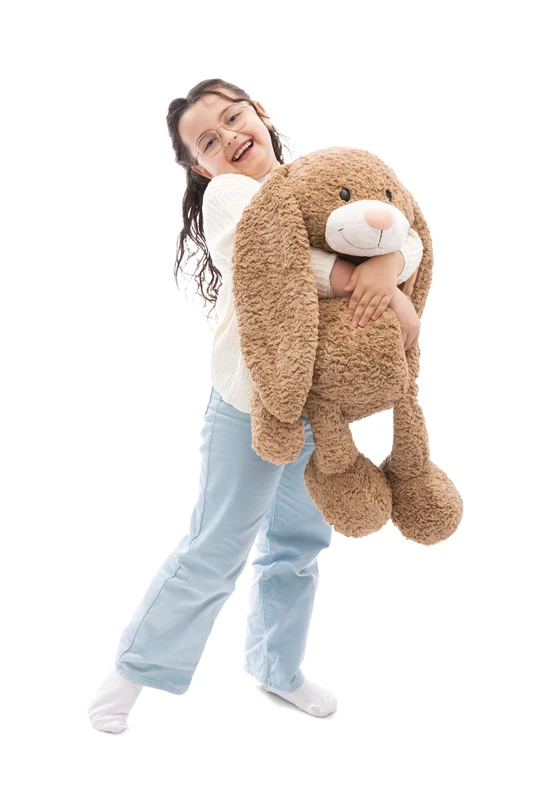 NICI Cuddly Toy Rabbit Lopino 70 cm, Brown, Soft Plush Toy, Cute Stuffed Toy for Cuddling & Playing With, Great Gift Idea for Children and Adults, 62326