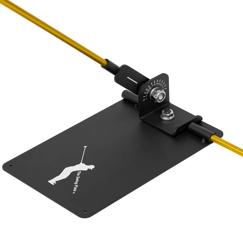 Swing Plate Unisex With Alignment Sticks Training Equipment, Black